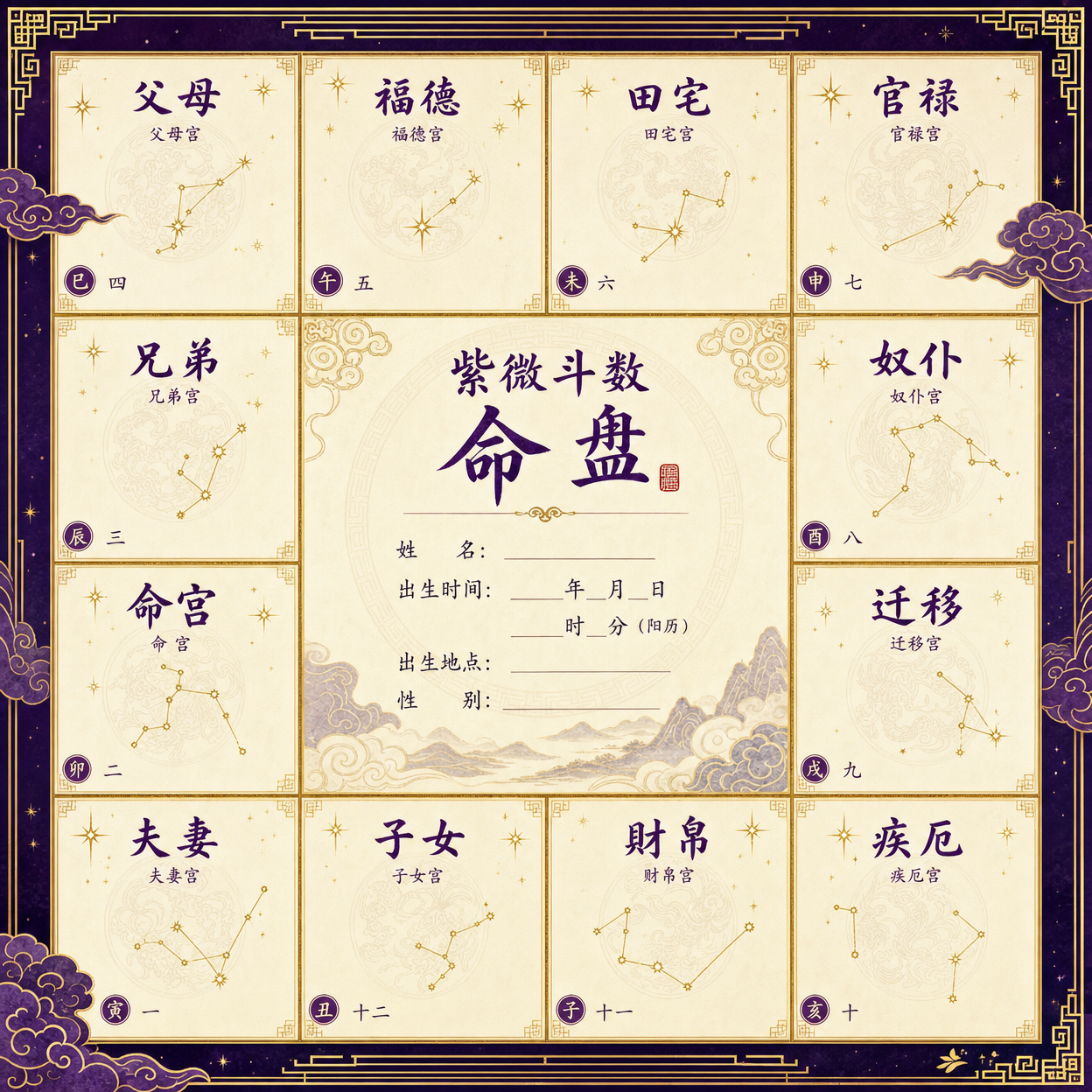 Zi Wei Chart